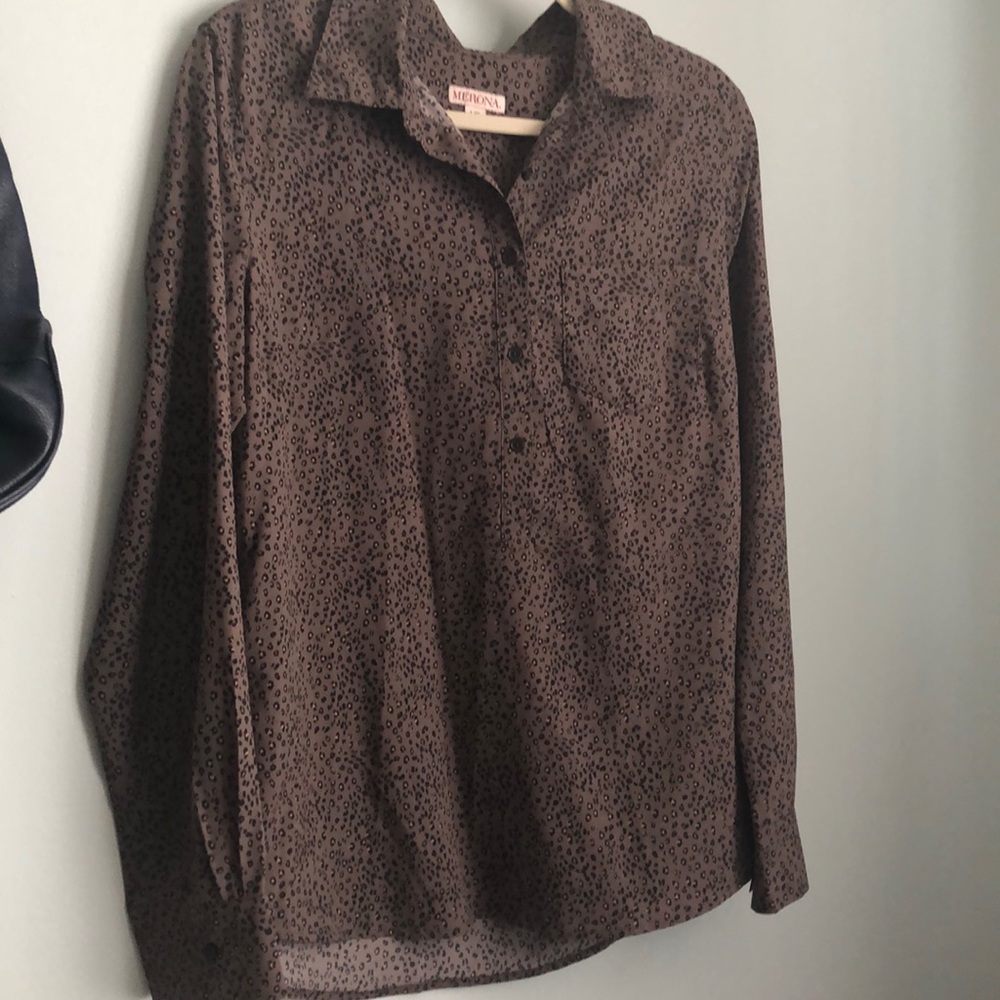 Animal print blouse
